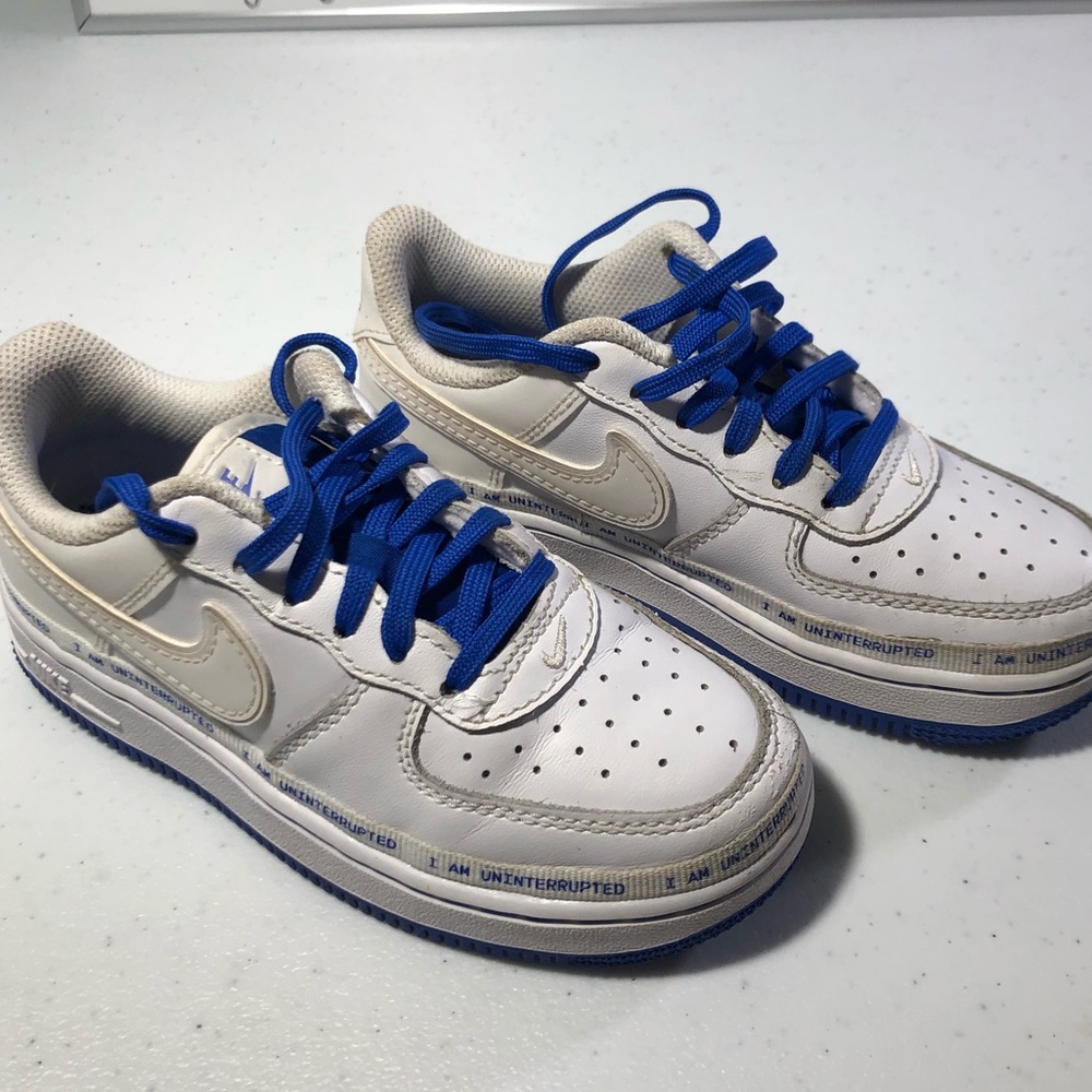 Nike Air Force 1 Low Uninterrupted More Than Kid’s Size 12C White & Blue